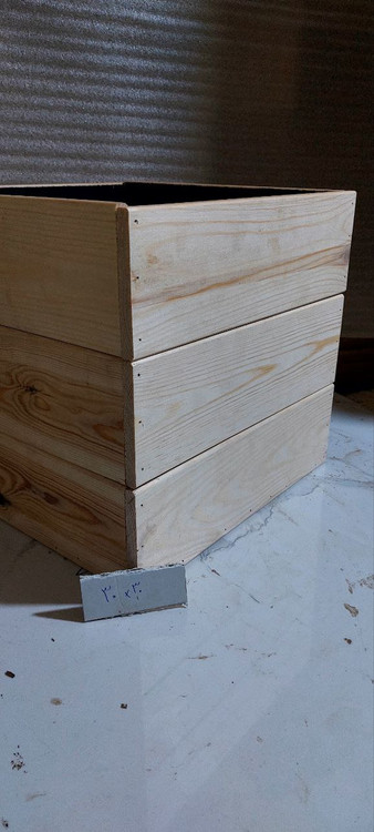 خرید گلدان چوبی