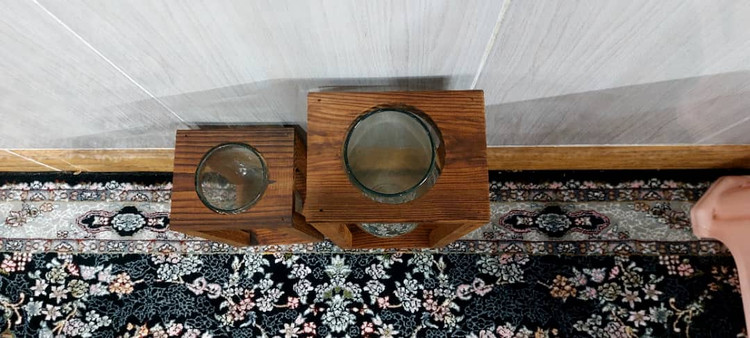 قیمت گلدان بامبو شیشه ای