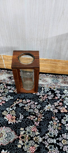 گلدان شیشه ای بامبو با فلاپ ترموود سایز کوچیکz