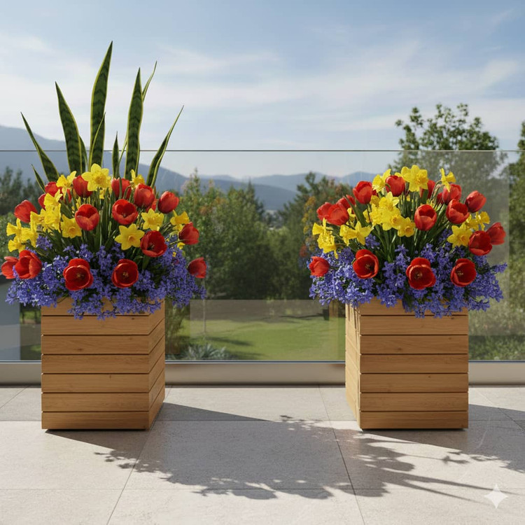 تولید قیمت گلدان چوبی