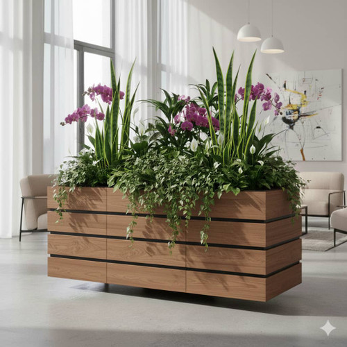 تولیدی گلدان چوبی ترموود