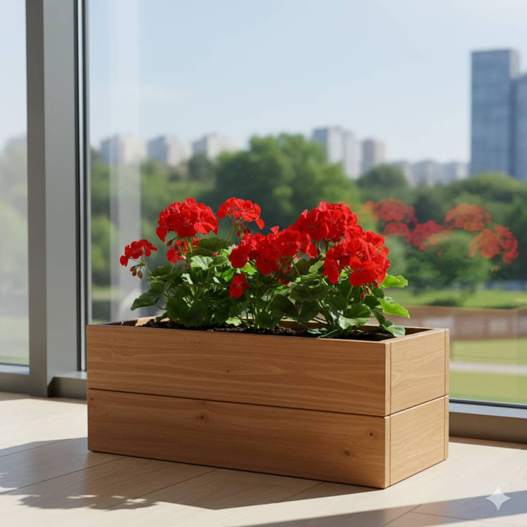 گلدان چوبی فانتزی