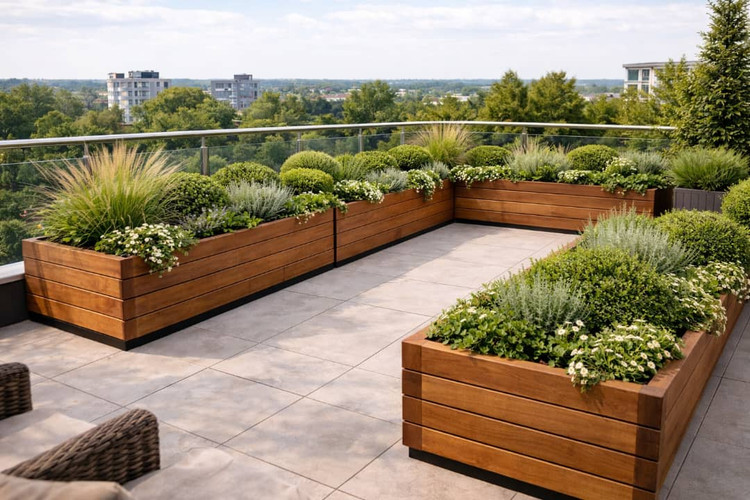 گلدان ترموود مستطیلی