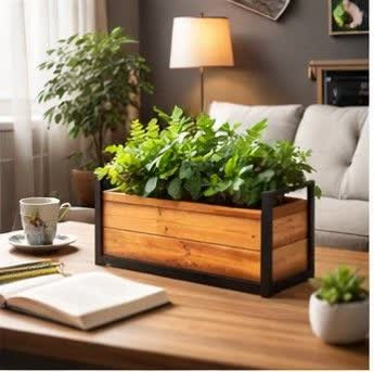 فروش گلدان چوبی ترموود