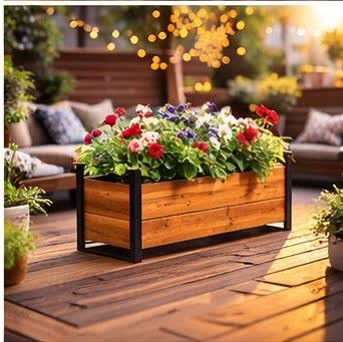 قیمت گلدان چوبی ترموود