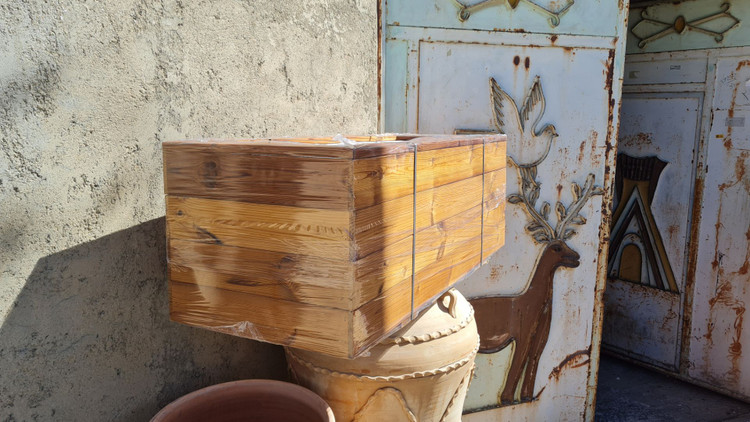 خرید فلاورباکس چوبی -باغچه ای روفگاردن